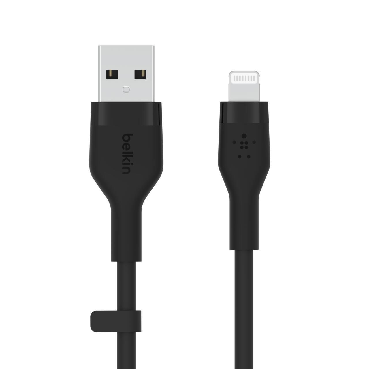 Belkin BoostCharge Flex USB-A Kabel mit Lightning Connector (1m, Schwarz) von Belkin