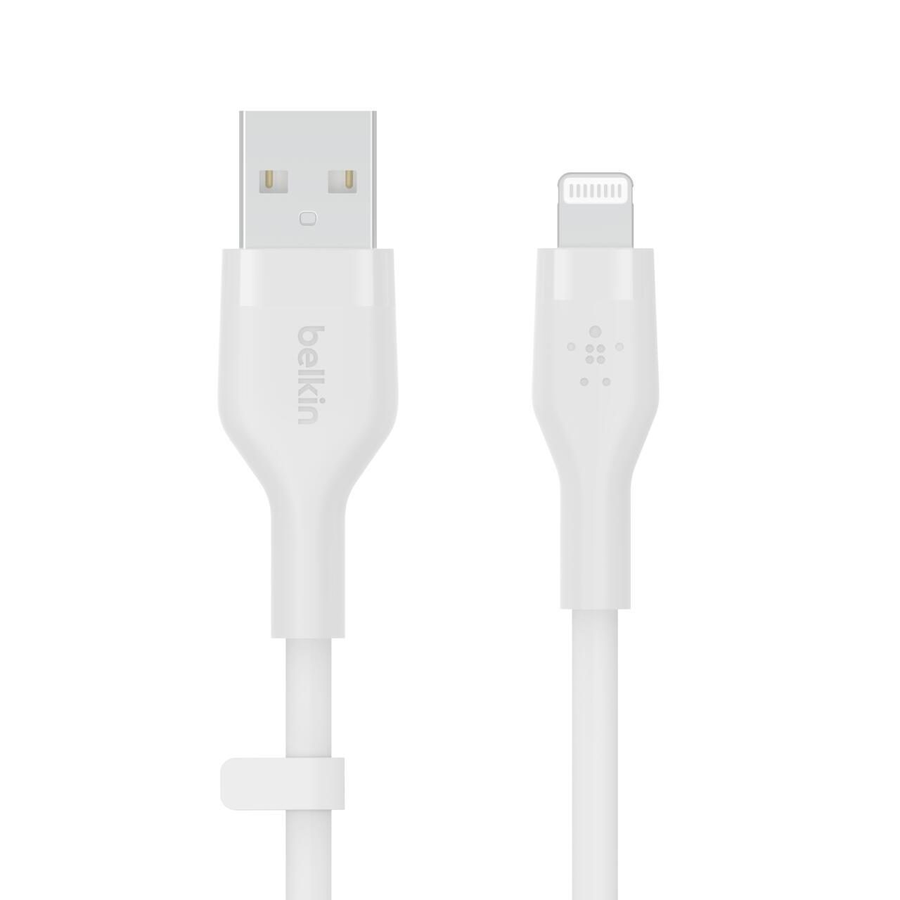 Belkin BoostCharge Flex USB-A Kabel mit Lightning Connector (1m, Weiß) von Belkin