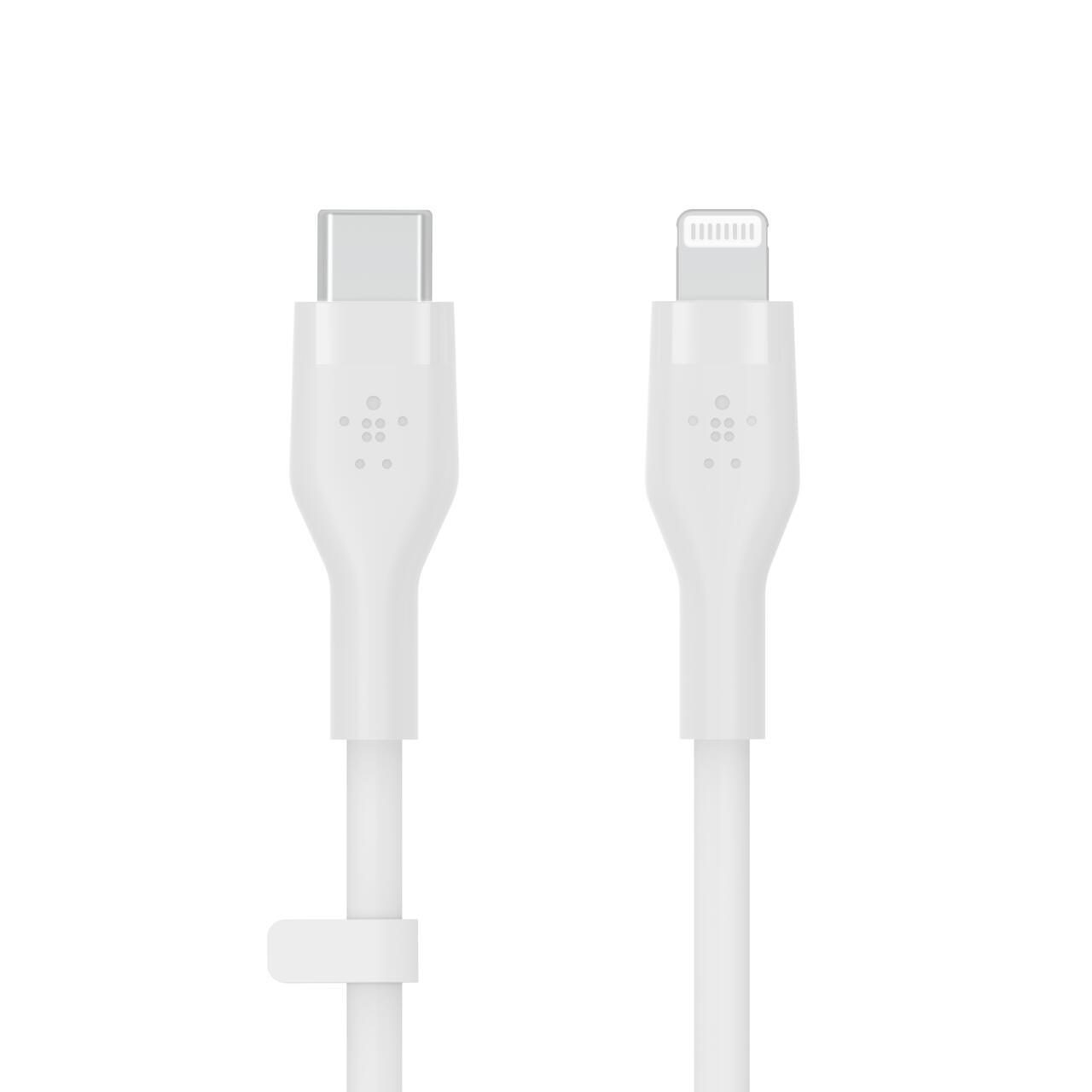 Belkin BoostCharge Flex USB-C Kabel mit Lightning Connector (3m, Weiß) von Belkin