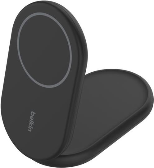 Belkin BoostCharge - Kabelloses Ladegerät - magnetisch, faltbar, mit Qi2 + AC-Netzteil (WIB007VFBK) von Belkin