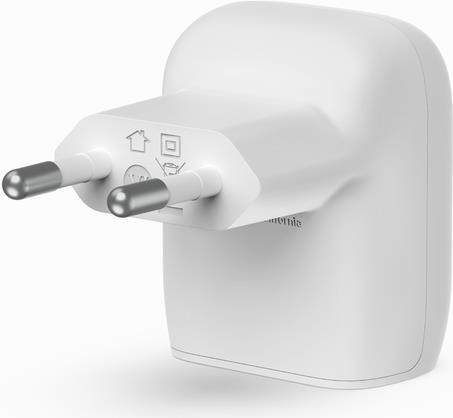 Belkin BoostCharge - Netzteil - 20 Watt - 3 A - Fast Charge, Power Delivery 3.1 (24 pin USB-C) (WCA006VF1MWH-B6) von Belkin