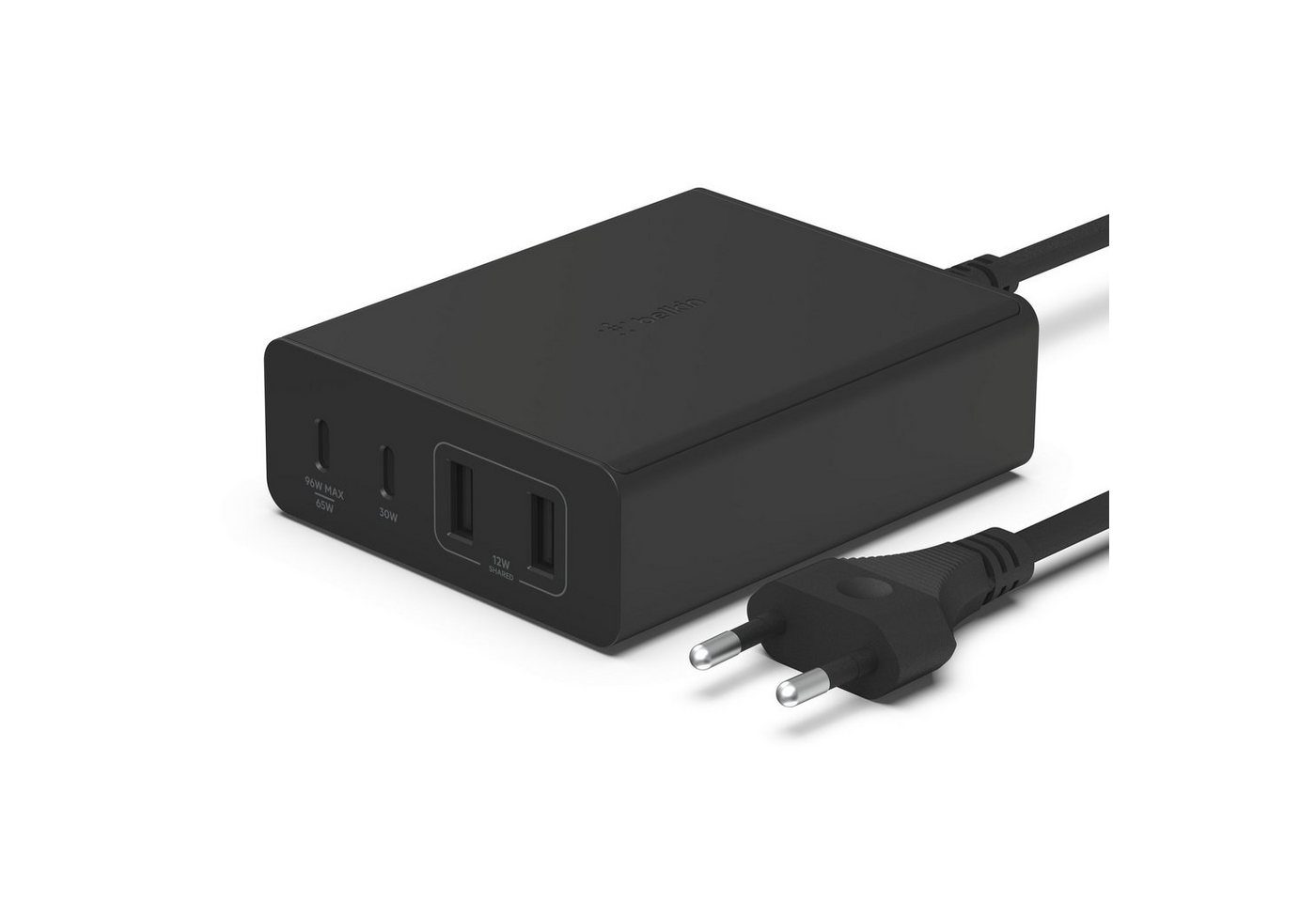 Belkin BoostCharge Pro 108 Watt 4-Port GaN Ladegerät/Charger USB-Ladegerät (mit 2x USB-C und 2x USB-A (Netzteil für Laptops, Tablets, Smartphones) von Belkin