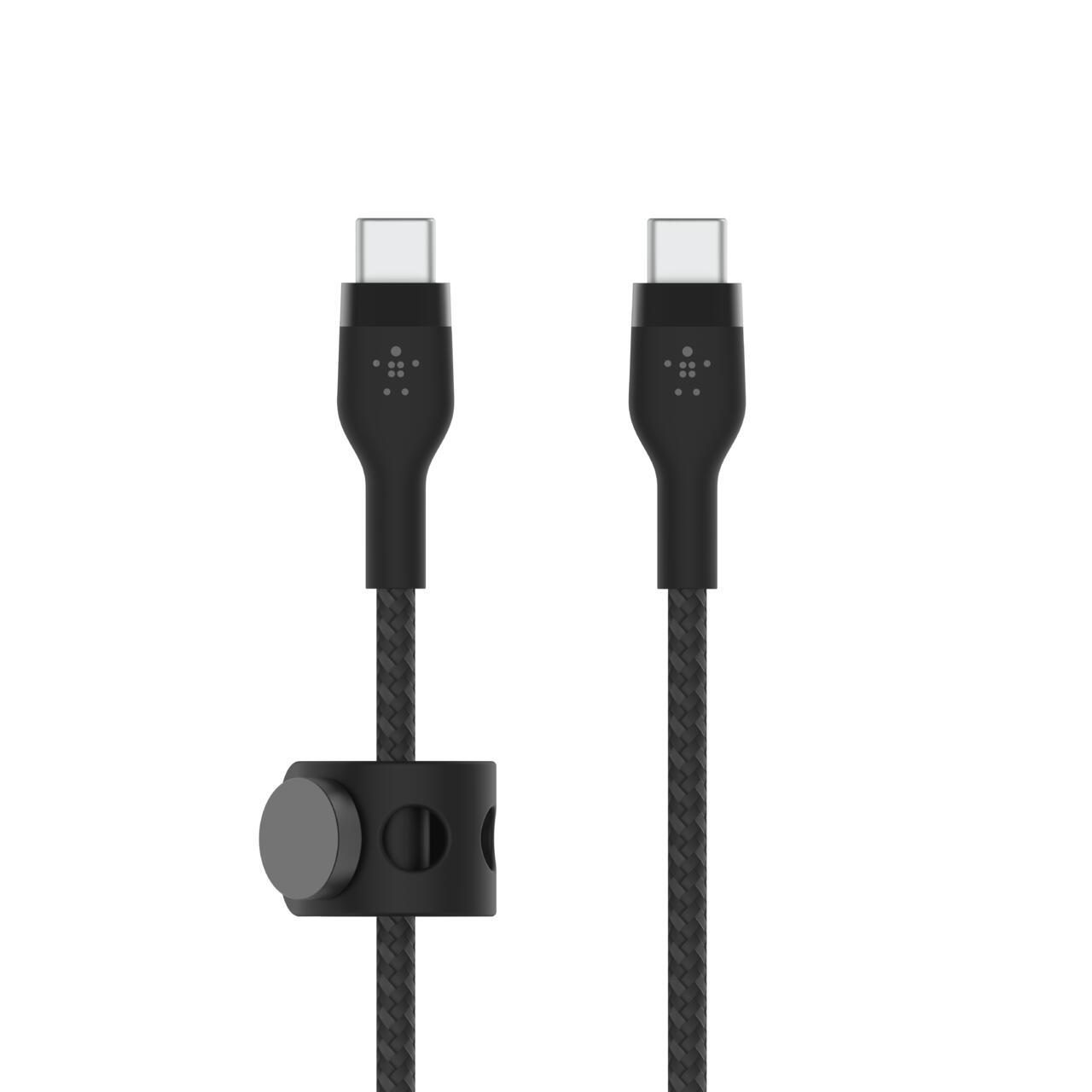 Belkin BoostCharge Pro Flex USB-C auf USB-C Kabel (1m, Schwarz) von Belkin