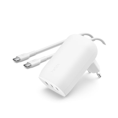 Belkin BoostCharge USB-C®-Ladegerät, 3 Anschlüsse, PPS (67 W) und Kabel von Belkin