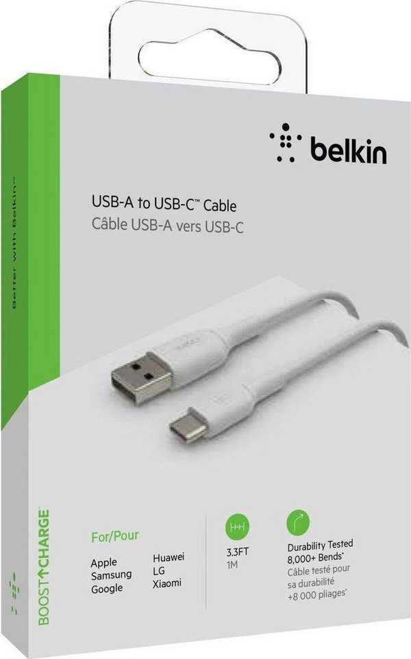 Belkin BoostCharge USB-C/USB-A Kabel PVC, 1m USB-Kabel, USB-C, USB Typ A (100 cm) von Belkin