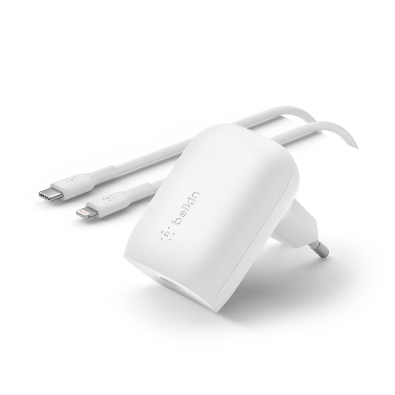 Belkin BoostCharge USB-C PD3.0 PPS- Ladegerät mit USB-C Kabel mit Lightning C... von Belkin