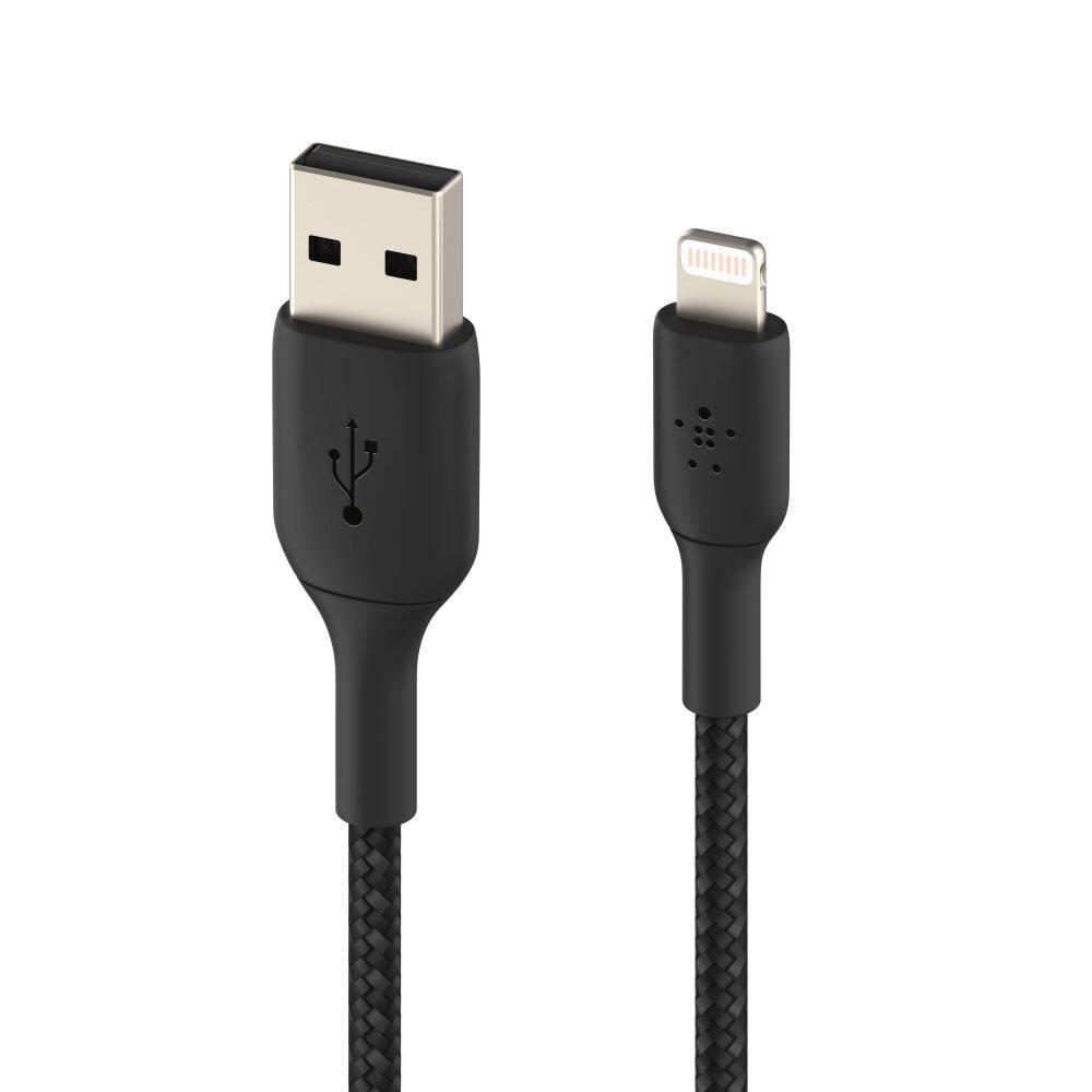 Belkin BoostCharge geflochtenes 1 m USB-A/Lightning Kabel, schwarz Belkin BoostCharge geflochtenes 1 m USB-A/Lightning Kabel, schwarz von Belkin