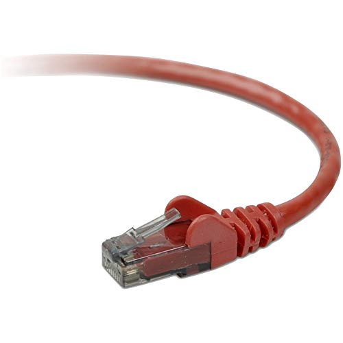 Belkin CAT5e Netzwerkkabel UTP RJ45 (Anschlussbelegung: 1 zu 1, 5m) rot von Belkin