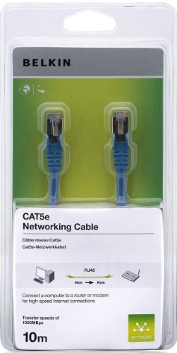 Belkin CAT5e SNG/SHD Patch-Kabel 10m blau von Belkin