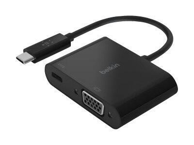 Belkin CONNECT USB-C auf VGA-Adapter, 60W PD, schwarz (AVC001btBK) von Belkin