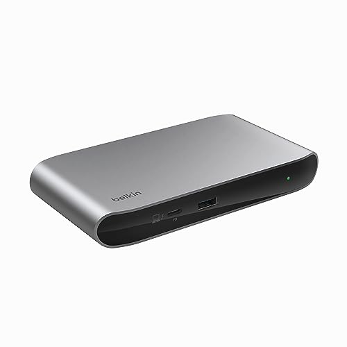 Belkin Connect Thunderbolt 4 Docking-Station, 5-in-1-USB-C-Multiport-Core-Hub mit 96 W Power Delivery für Mac- und Windows-Laptops, einen 8K- oder Zwei 4K-Monitore; mit Thunderbolt 4-Kabel/Netzteil von Belkin