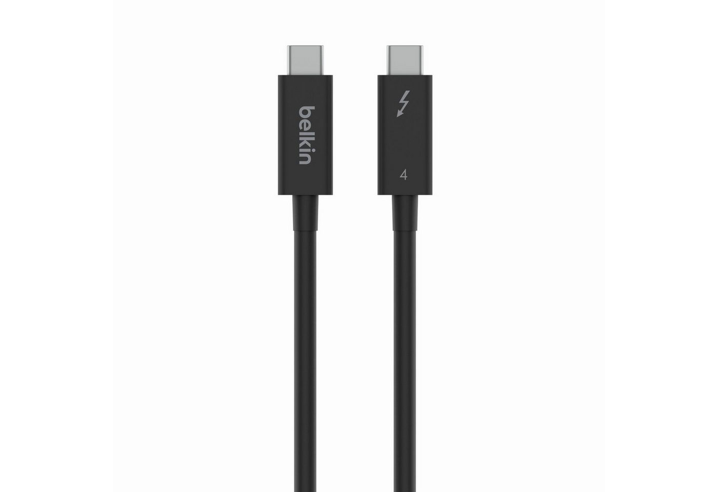 Belkin Connect Thunderbolt 4-Kabel USB-Kabel, USB-C, (200 cm), 2 m, aktiv, unterstützt gleichzeitig Stromversorgung, Datenübertragung von Belkin