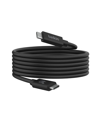 Belkin Connect USB4-Kabel, 2-m-Ladekabel, USB-C-auf-USB-C-Kabel mit 240-W-Power Delivery, 20 Gbit/s – USB4-konformes Ladekabel, kompatibel mit Geräten wie MacBook, Windows-Laptops und Chromebook von Belkin