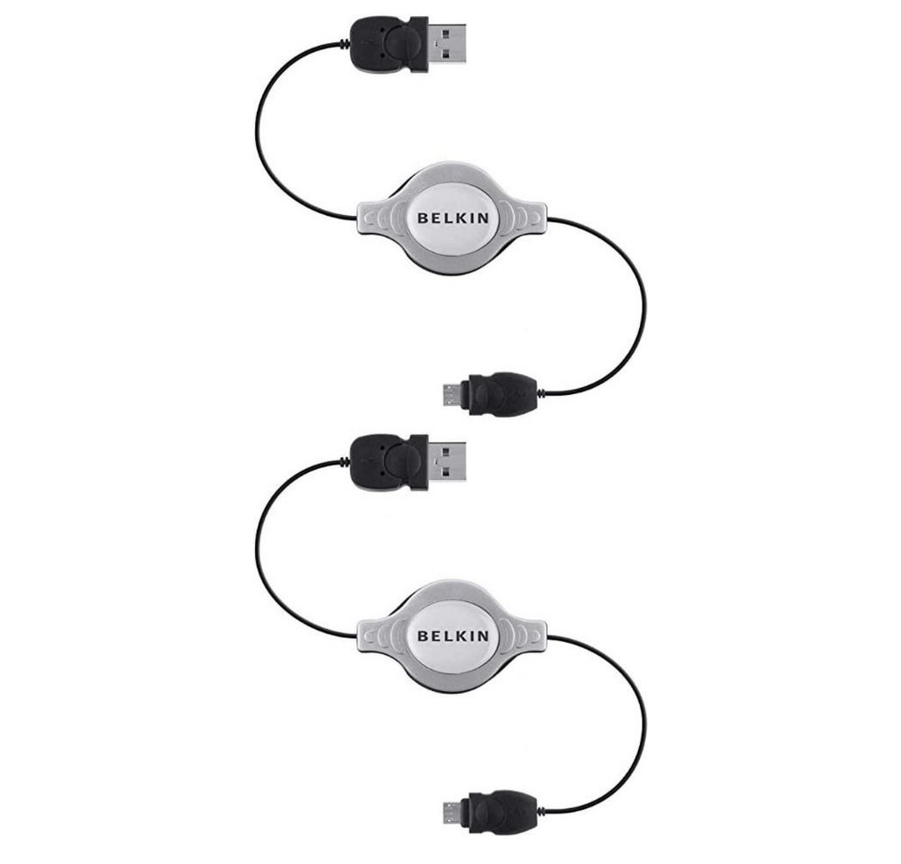 Belkin Einziehbares USB-Kabel, (100 cm), Einziehbares von Belkin