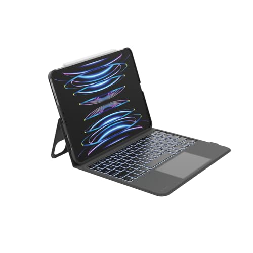 Belkin Everyday iPad Hülle mit Tastatur, Tastatur mit Hintergrundbeleuchtung, Multi-Touch-Steuerung, magnetischer Speicher Apple Pencil, QWERTY, Multimedia-Tasten für iPad Air 10.9" und iPad Pro 11" Belkin Everyday iPad Hülle mit Tastatur, Tastatur mit Hintergrundbeleuchtung, Multi-Touch-Steuerung, magnetischer Speicher Apple Pencil, QWERTY, Multimedia-Tasten für iPad Air 10.9" und iPad Pro 11" von Belkin