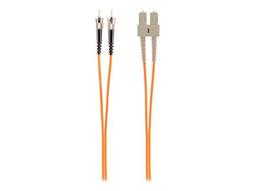 Belkin F2 F40207 – 03 M Kabel OM2 ST/SC Multimode 50/125 Mikron 3 m orange von Belkin