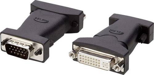 Belkin F2E4261bt DVI / VGA Adapter [1x DVI-Buchse 24+5pol. - 1x VGA-Stecker] Schwarz von Belkin