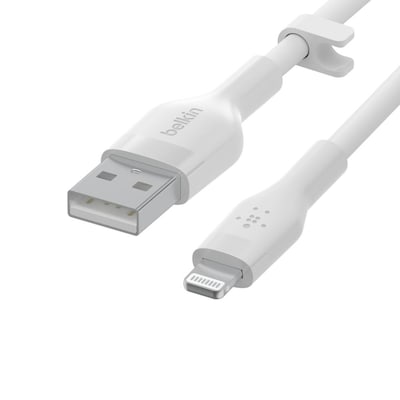 Belkin Flex Lightning/ USB-A Kabel mfi zertifiziert 2m weiß CAA008BT2MWH von Belkin