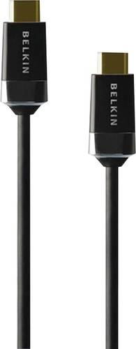 Belkin HDMI Anschlusskabel HDMI-A Stecker, HDMI-A Stecker 1.00m Schwarz HDMI0018G-1M vergoldete Stec von Belkin