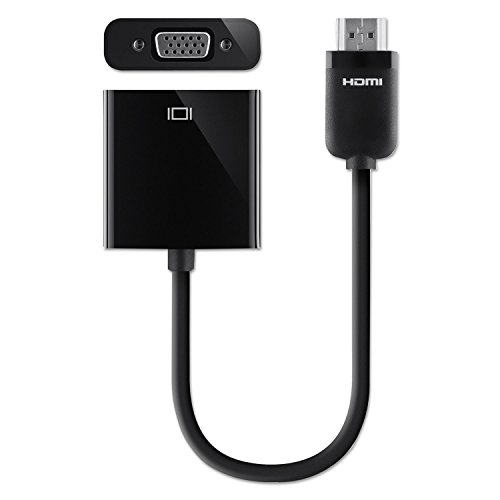 Belkin HDMI auf VGA + 3,5 mm Audio-Adapter Video-Konverter, Schwarz von Belkin