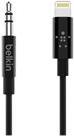 Belkin - Kabel Lightning auf KopfhÃ¶reranschluss - Lightning / Audio - Lightning (M) bis Stereo Mini-Klinkenstecker (M) - 91.4 cm - Schwarz - fÃ¼r Apple iPad/iPhone/iPod (Lightning) (AV10172BT03-BLK) von Belkin
