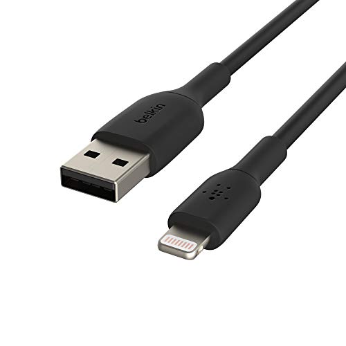 Belkin Lightning-Kabel (Boost Charge Lightning-/USB-Kabel für iPhone, iPad, AirPods) MFi-zertifiziertes iPhone-Ladekabel (Schwarz, 0,15 m) von Belkin