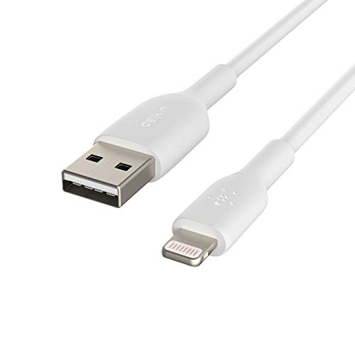Belkin Lightning-Kabel (Boost Charge Lightning-/USB-Kabel für iPhone, iPad, AirPods) MFi-zertifiziertes iPhone-Ladekabel (Weiß, 0,15 m) von Belkin