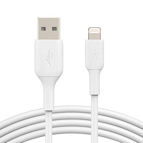Belkin Lightning-Kabel (Boost Charge Lightning-/USB-Kabel für iPhone, iPad, AirPods) MFi-zertifiziertes iPhone-Ladekabel (Weiß, 1 m) von Belkin