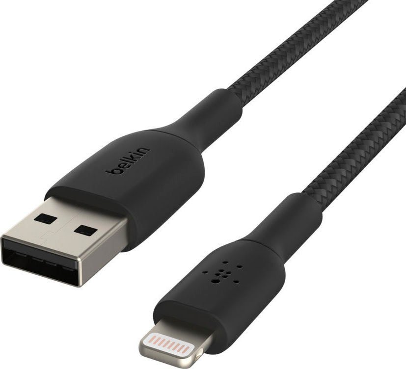 Belkin Lightning Lade/Sync Kabel ummantelt mfi 15cm Smartphone-Kabel, Lightning, USB Typ A (15 cm) von Belkin