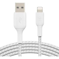 Belkin Lightning Lade/Sync Kabel ummantelt mfi zertifiziert 2m Weiß Belkin Lightning Lade/Sync Kabel ummantelt mfi zertifiziert 2m Weiß von Belkin