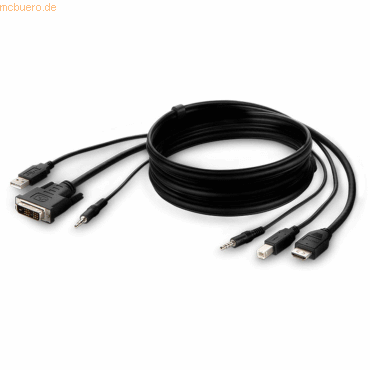 Belkin LinkSys DVI to HDMI/USB/AUD CBL, DVI/HDMI MM; USB A/B, 10' von Belkin
