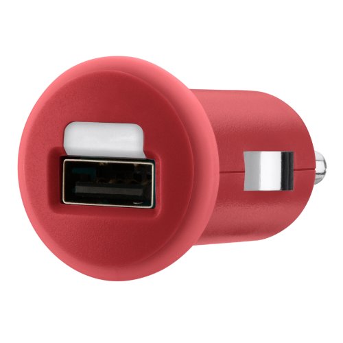 Belkin Micro Car Charger (geeignet für iPod,iPhone 6/6 Plus, Navi's, Smartphones und weitere Geräte) rot von Belkin