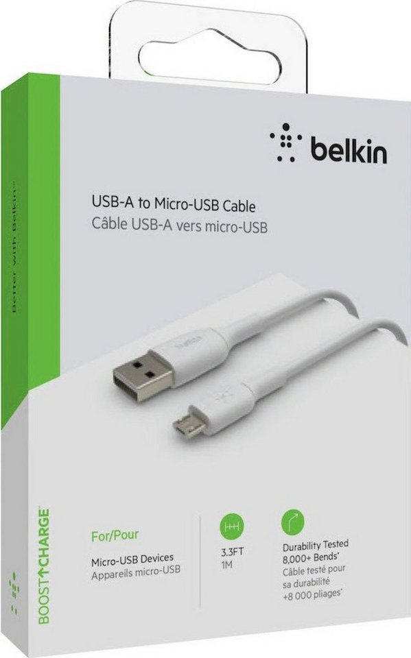 Belkin Micro-USB/USB-A Kabel PVC, 1m Smartphone-Kabel, Micro-USB, USB Typ A (100 cm) von Belkin