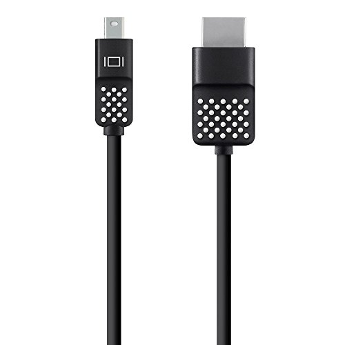 Belkin Mini DisplayPort-/HDMI-Kabel (3,6 m, geeignet für 4K-Auflösung, Macbook Air, Macbook Pro und andere Mini-DisplayPort-Geräte) schwarz von Belkin