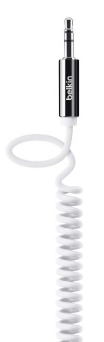 Belkin MixIt Audio-Spiralkabel (3,5mm auf 3,5mm Klinkenanschluss, 1,8m) weiß von Belkin