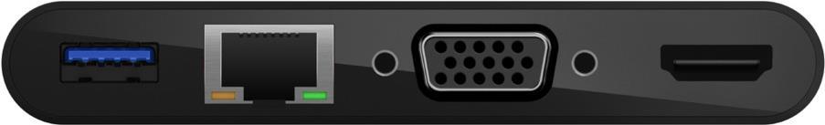 Belkin Multimedia + Charge Adapter - Dockingstation - USB-C - VGA, HDMI - GigE Belkin Multimedia + Charge Adapter - Dockingstation - USB-C - VGA, HDMI - GigE von Belkin