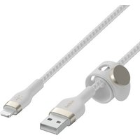Belkin Pro Flex Lightning/ USB-A Kabel mfi zertifiziert 2m weiß CAA010BT2MWH von Belkin