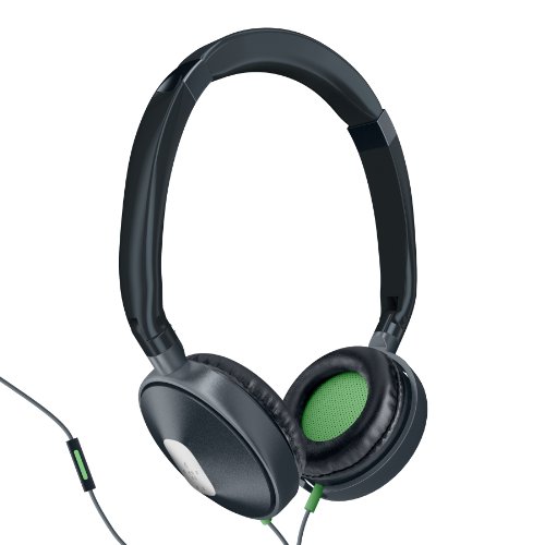 Belkin PureAV005 Over-Ear-Kopfhörer (Extra Bass, inkl. Fernbedienung und Mikrofon, 40 mm Membranen) schwarz von Belkin
