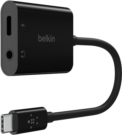 Belkin RockStar 3.5mm Audio- und USB-C Ladeadap.schw. NPA004btBK Audio/Multimedia Digital/Daten (NPA004BTBK) von Belkin
