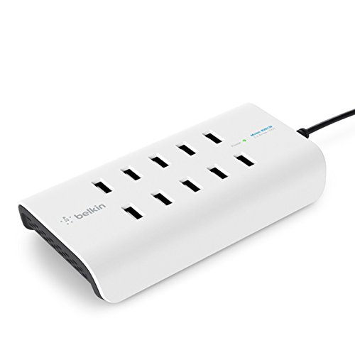 Belkin Rockstar 10-Port USB-Lad. 120W, 2,4A je Port,White, B2B139VF (120W, 2,4A je Port,White B2B139vf) von Belkin