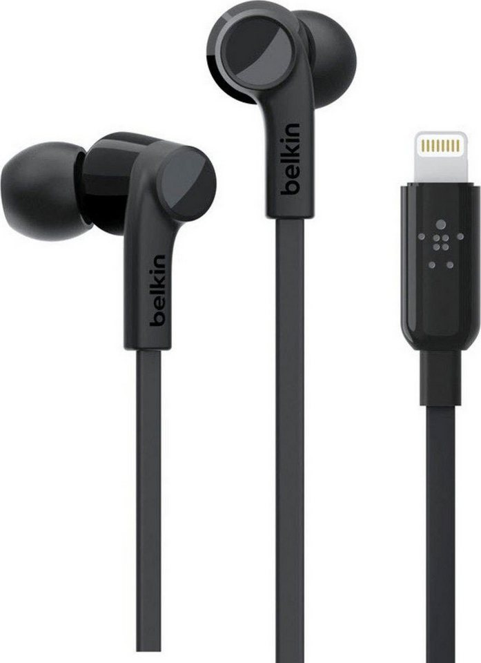 Belkin Rockstar In-Ear Kopfhörer mit Lightning Connector In-Ear-Kopfhörer (Geräuschisolierung) von Belkin