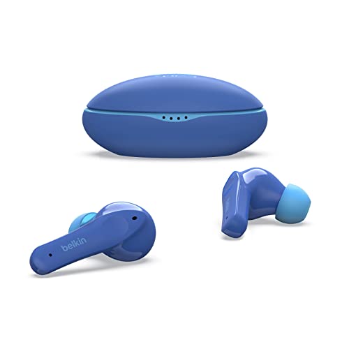 Belkin SOUNDFORM Nano, Bluetooth-Kopfhörer für Kinder, kabellos, 85-dB-Begrenzung zum Gehörschutz, Online-Unterricht, Schule, IPX5-zertifiziert, 24 Std – Blau, One Size, PAC003btBL Belkin SOUNDFORM Nano, Bluetooth-Kopfhörer für Kinder, kabellos, 85-dB-Begrenzung zum Gehörschutz, Online-Unterricht, Schule, IPX5-zertifiziert, 24 Std – Blau, One Size, PAC003btBL von Belkin