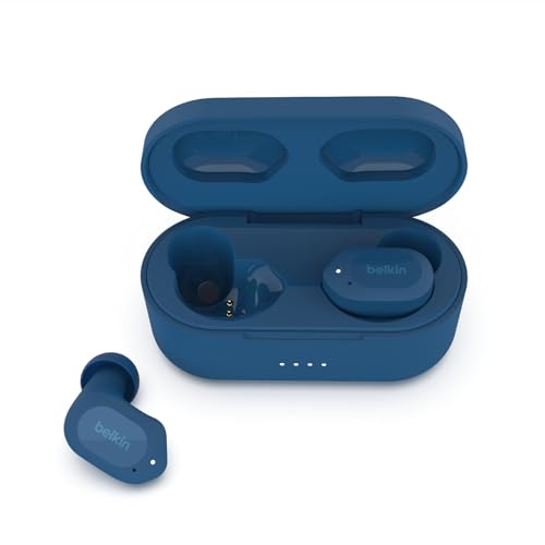 Belkin SOUNDFORM Play True Wireless In-Ear-Kopfhörer, 3 EQ-Voreinstellungen, schweiß-, spritzwasserfest, Schutzart IPX5, 38 Std. Betrieb für iPhone, Galaxy, Pixel usw. Blau, One Size, AUC005 Belkin SOUNDFORM Play True Wireless In-Ear-Kopfhörer, 3 EQ-Voreinstellungen, schweiß-, spritzwasserfest, Schutzart IPX5, 38 Std. Betrieb für iPhone, Galaxy, Pixel usw. Blau, One Size, AUC005 von Belkin