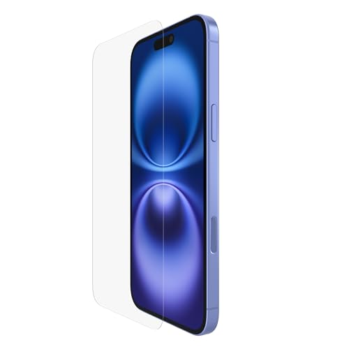 Belkin ScreenForce InvisiGlass iPhone 16 Plus Displayschutz, kratzfest folie, Positionierungsschale für blasenfreie Applikation, aus recyceltem Glas für iPhone 16 Plus, iPhone 15 Plus, 14 Pro Max Belkin ScreenForce InvisiGlass iPhone 16 Plus Displayschutz, kratzfest folie, Positionierungsschale für blasenfreie Applikation, aus recyceltem Glas für iPhone 16 Plus, iPhone 15 Plus, 14 Pro Max von Belkin