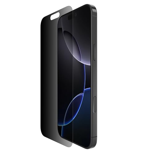 Belkin ScreenForce InvisiGlass iPhone 16 Pro Max Sichtschutz, kratzfester Schutzfolie aus recyceltem Glas, Positionierungsschale für blasenfreie Applikation, Displayschutz für iPhone 16 Pro Max Belkin ScreenForce InvisiGlass iPhone 16 Pro Max Sichtschutz, kratzfester Schutzfolie aus recyceltem Glas, Positionierungsschale für blasenfreie Applikation, Displayschutz für iPhone 16 Pro Max von Belkin