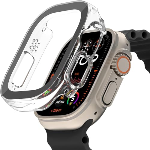 Belkin Screenforce TemperedCurve 2-in-1-Displayschutz für die Apple Watch Ultra, Ultra 2 mit Schutzrand – Schutzfolie aus Hartglas, Screen Protector, Apple Watch Zubehör – Durchsichtig Belkin Screenforce TemperedCurve 2-in-1-Displayschutz für die Apple Watch Ultra, Ultra 2 mit Schutzrand – Schutzfolie aus Hartglas, Screen Protector, Apple Watch Zubehör – Durchsichtig von Belkin