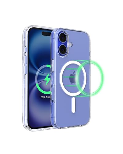 Belkin SheerForce iPhone 16 Hülle, MagSafe-kompatible dünne Handyhülle mit kratzfester Beschichtung, iPhone Schutzhülle magnetisch und stoßfest - Durchsichtig Belkin SheerForce iPhone 16 Hülle, MagSafe-kompatible dünne Handyhülle mit kratzfester Beschichtung, iPhone Schutzhülle magnetisch und stoßfest - Durchsichtig von Belkin