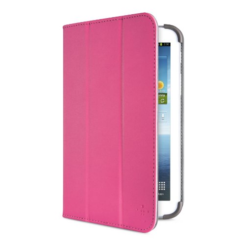 Belkin Smooth Tri-Fold-Schutzhülle mit Standfuß für Samsung Galaxy Tab 3 17,8 cm (7 Zoll) pink von Belkin