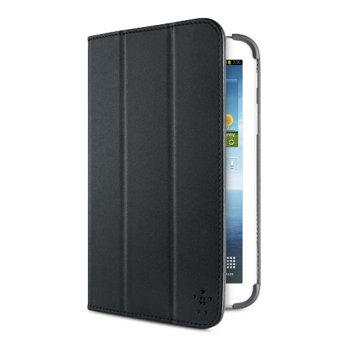 Belkin Smooth Tri-Fold-Schutzhüllemit Standfunktion (geeignet für Samsung Galaxy Tab 3 17,8 cm (7 Zoll)) schwarz von Belkin