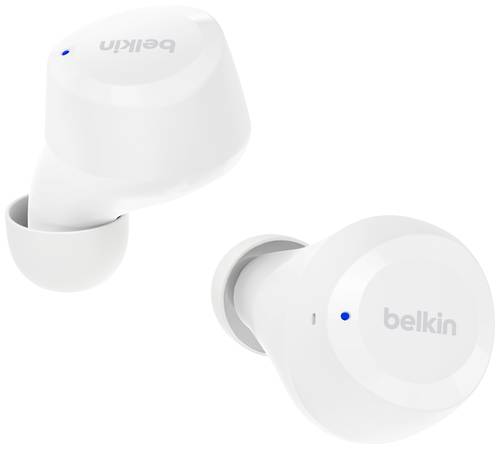Belkin SoundForm Bolt In Ear Headset Bluetooth® Weiß Headset, Ladecase, Schweißresistent von Belkin